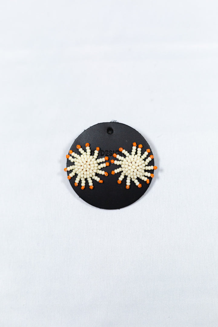 Beaded Sunburst Earring