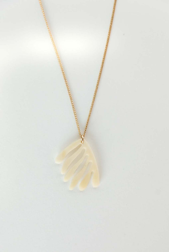 Coral Necklace in Bone