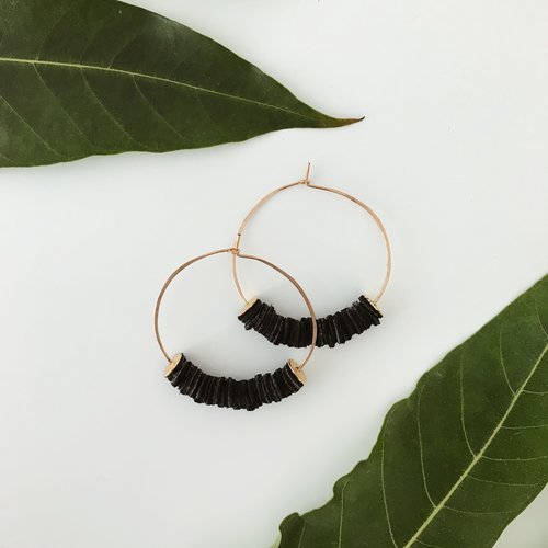 Leather Bits Earring