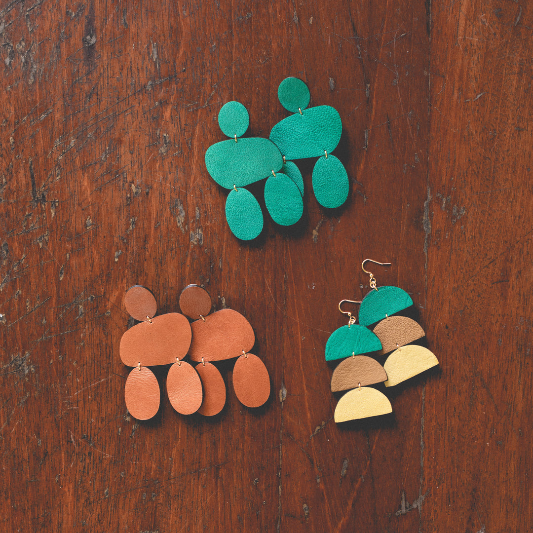 Katya Leather Earrings