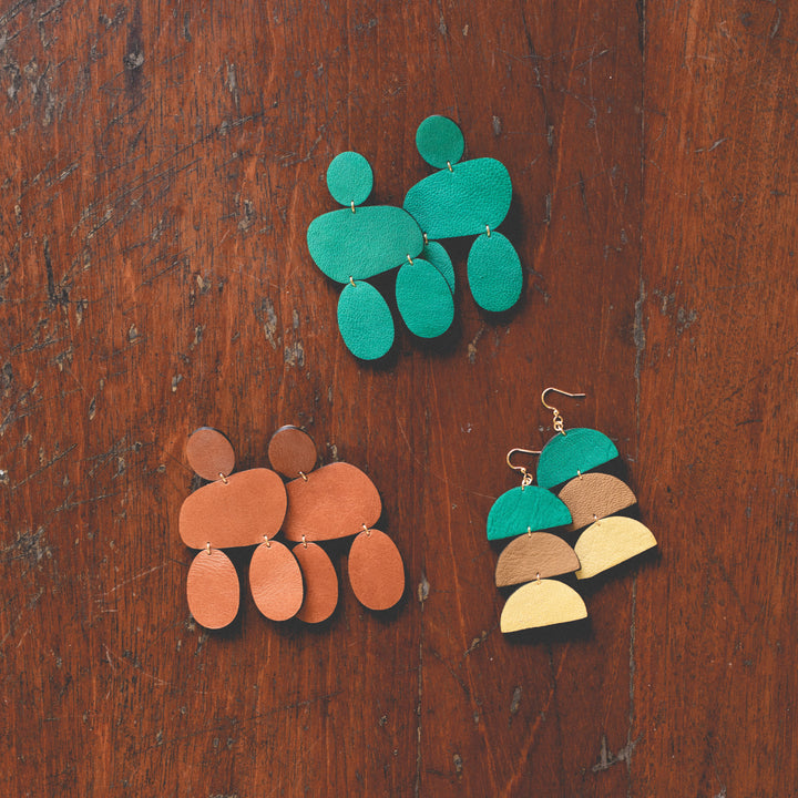 Katya Leather Earrings
