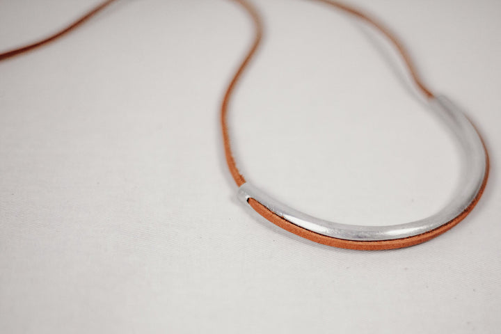 Aluminum Arc Necklace