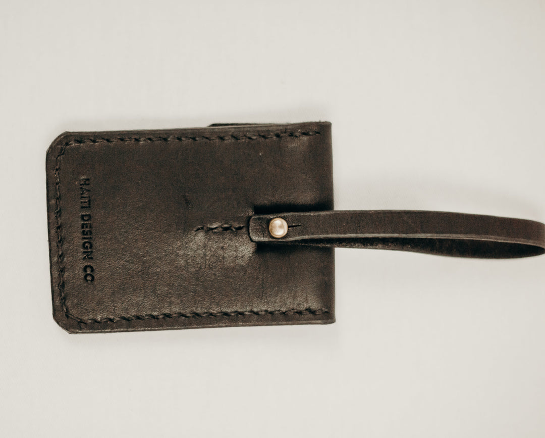 Leather Pocket Luggage Tag