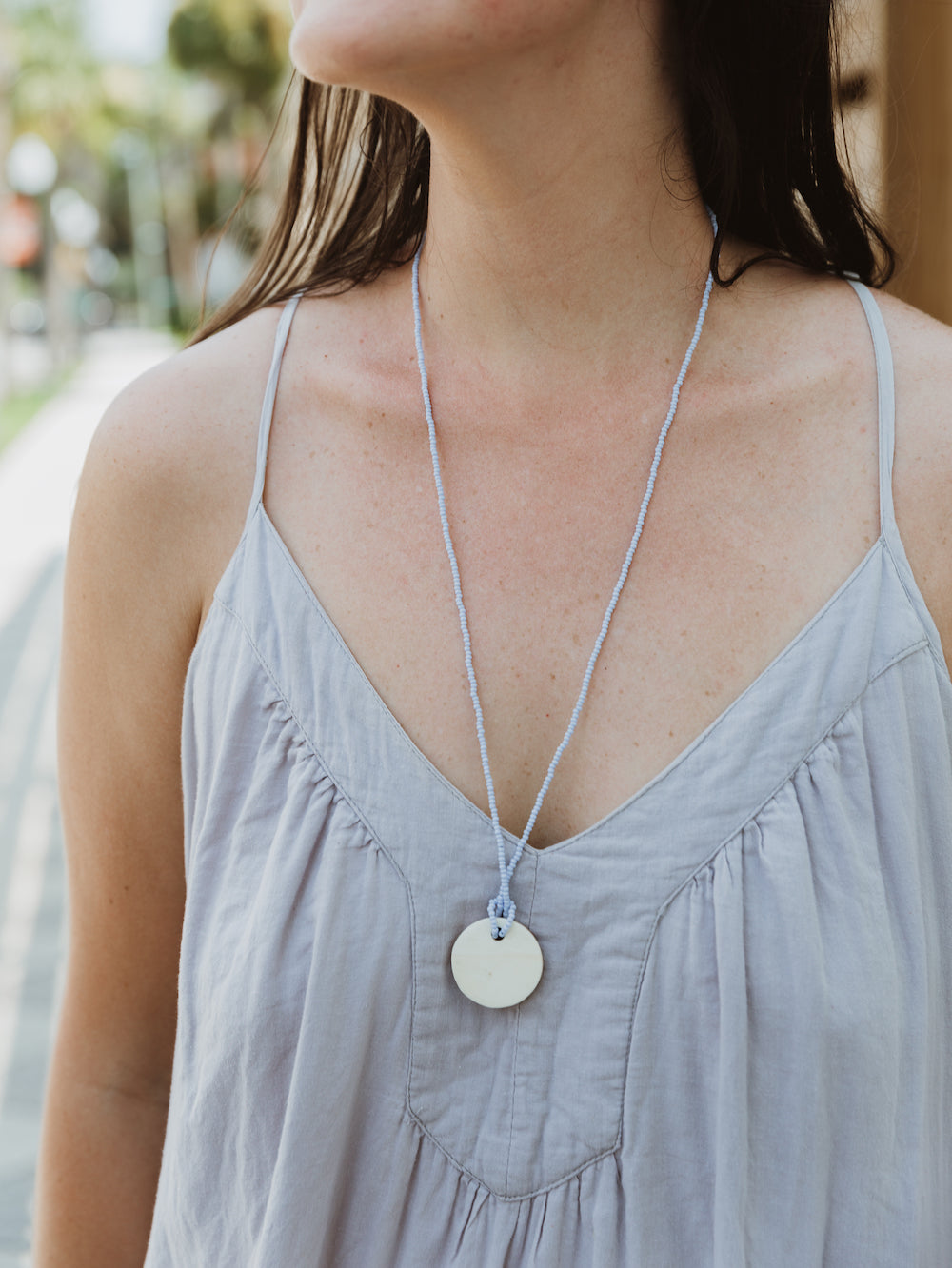 Bone Pendant Necklace