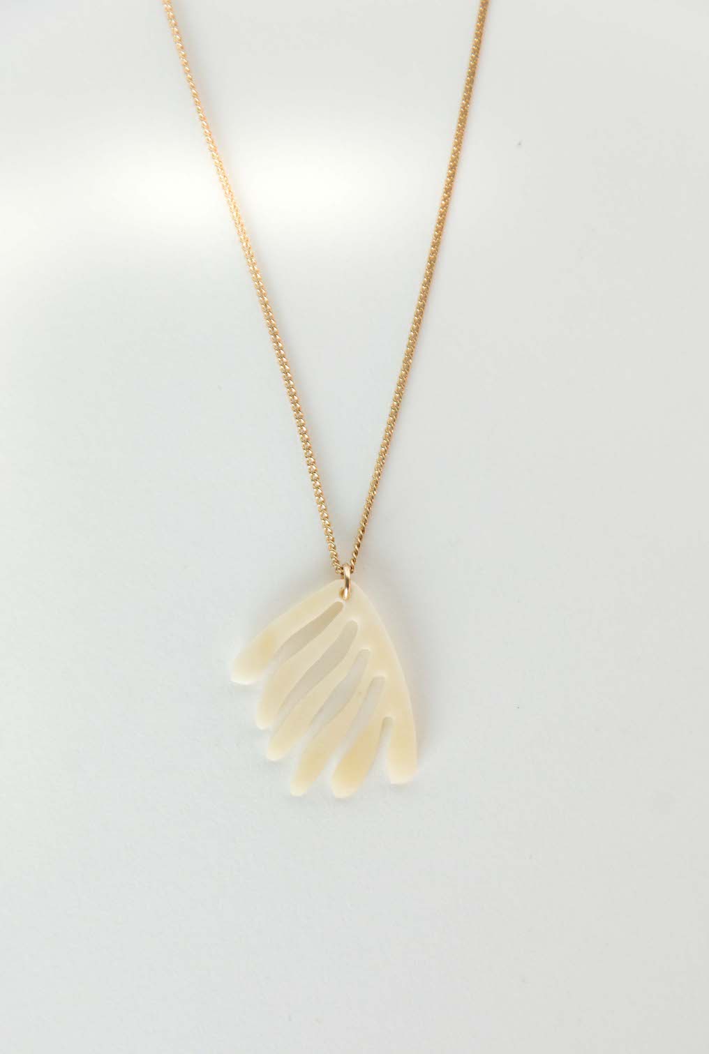 Coral Necklace in Bone