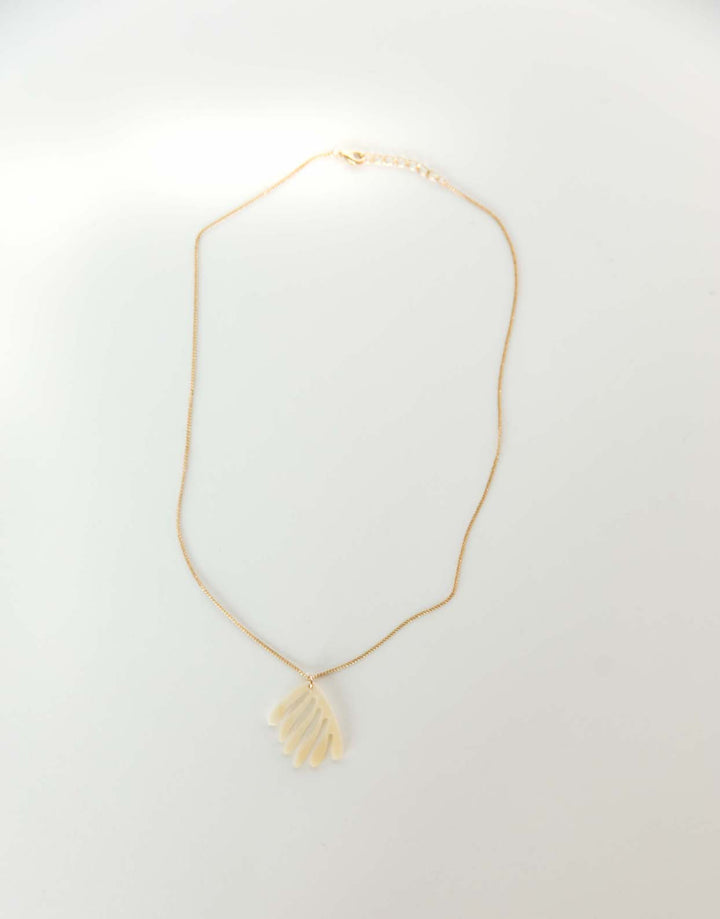 Coral Necklace in Bone