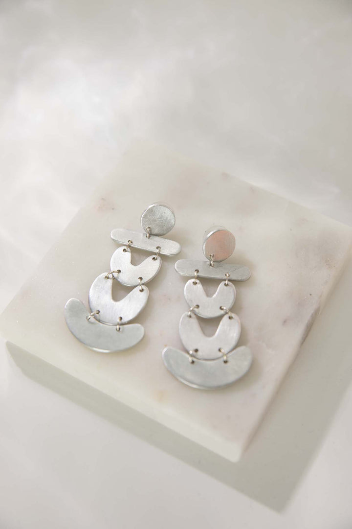 Stacked Aluminum Earrings