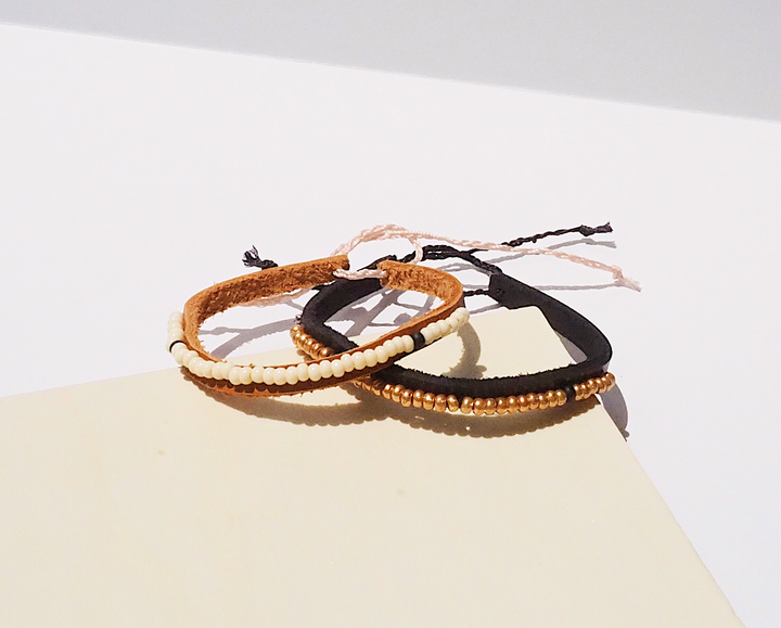 Ti Grenn Leather Bracelet